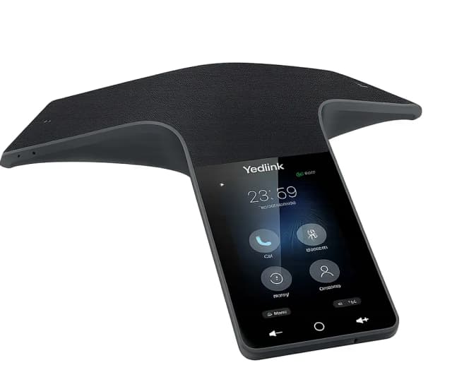 Yealink CP925 conference room phone from Business Phone System, touchscreen with seven built-in microphones